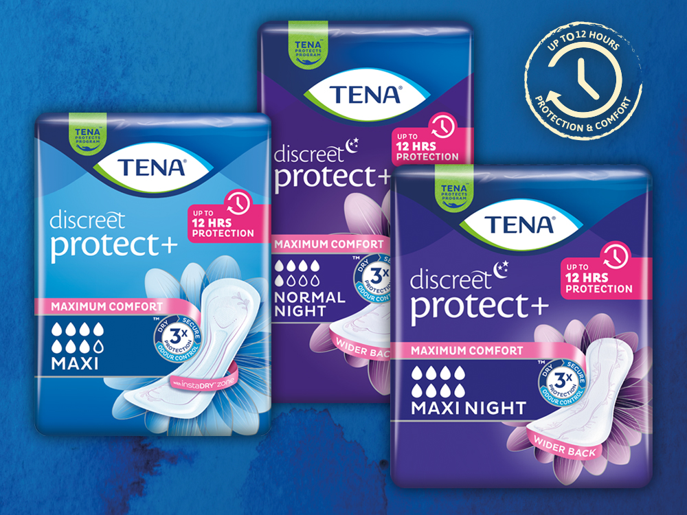 3 verpakkingen TENA Discreet Protect Plus 3 verpakkingen TENA Discreet Protect Plus